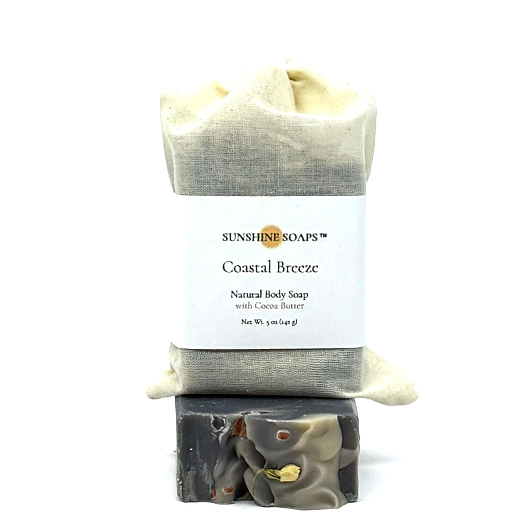 COASTAL BREEZE - Natural Body Soap - fresh air and soft coastal citrus