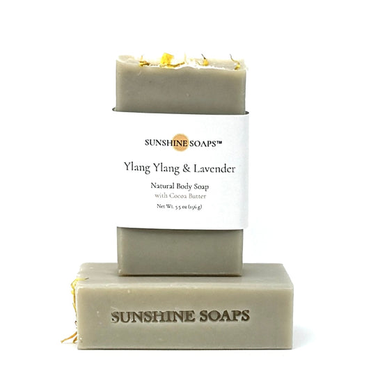 YLANG YLANG & LAVENDER - Natural Body Soap - relaxing, elegant, softly floral