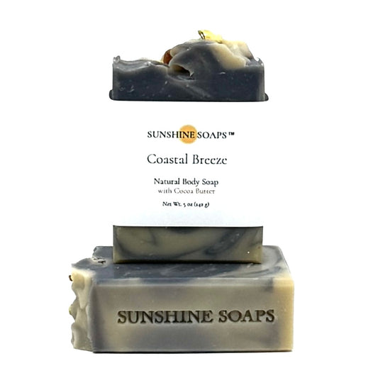 COASTAL BREEZE - Natural Body Soap - fresh air and soft coastal citrus