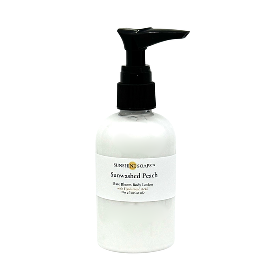 SUNWASHED PEACH - Bare Bloom Body Lotion - softly sweet, sun-washed peach