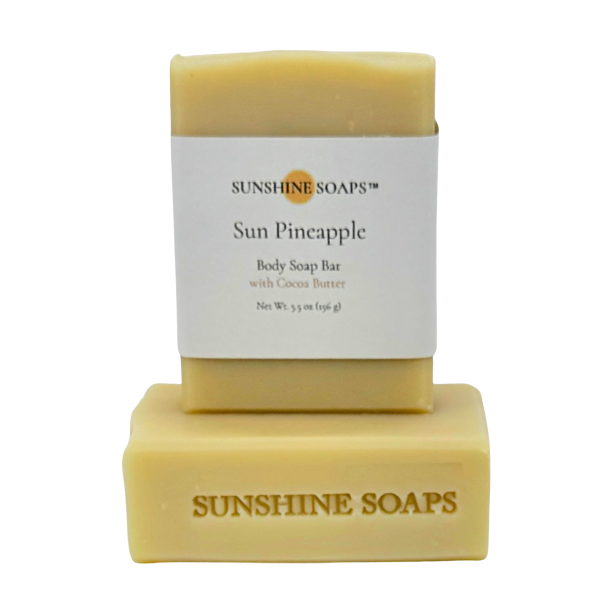 SUN PINEAPPLE - Body Soap Bar - bright, golden & sun-kissed