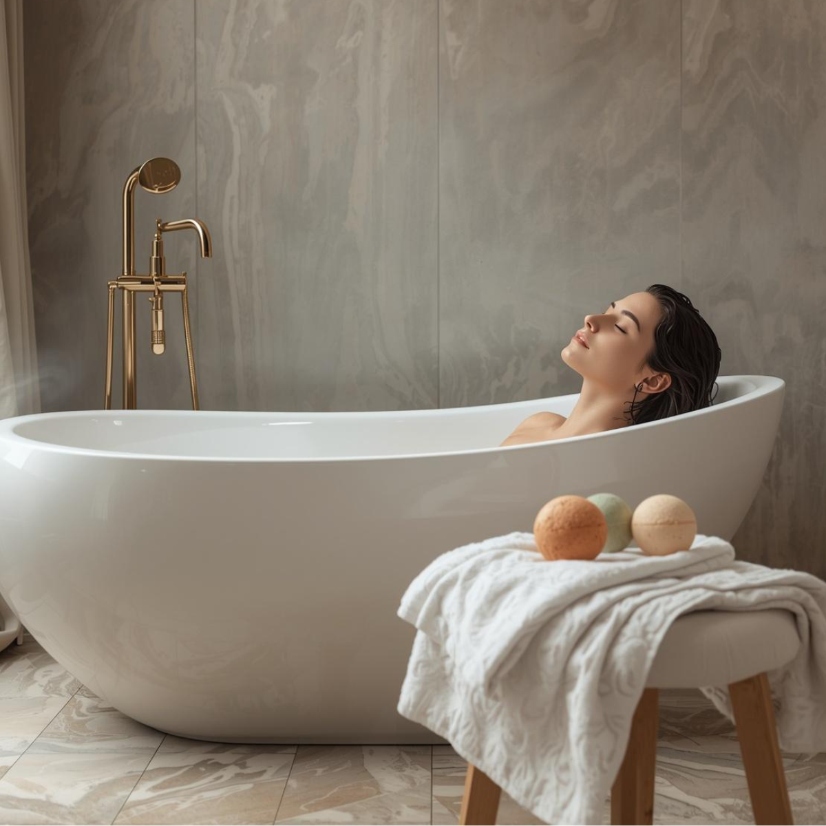 BARE SAND - Bath Bomb - warm, soft, and skin-like