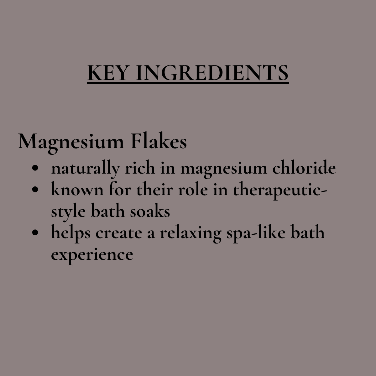 FOREST ESCAPE - Magnesium Bath Soak - soften deeply, settle into ease