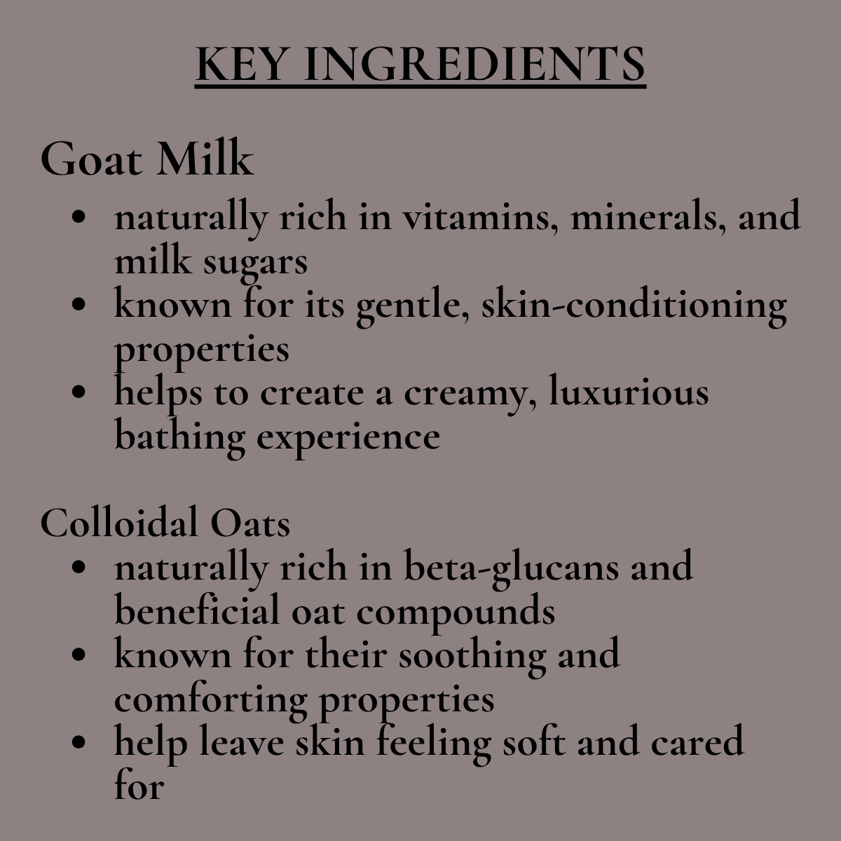 SUN SILK - Goat Milk & Oat Bath Creamer - soft, silky bath for beautifully calm skin